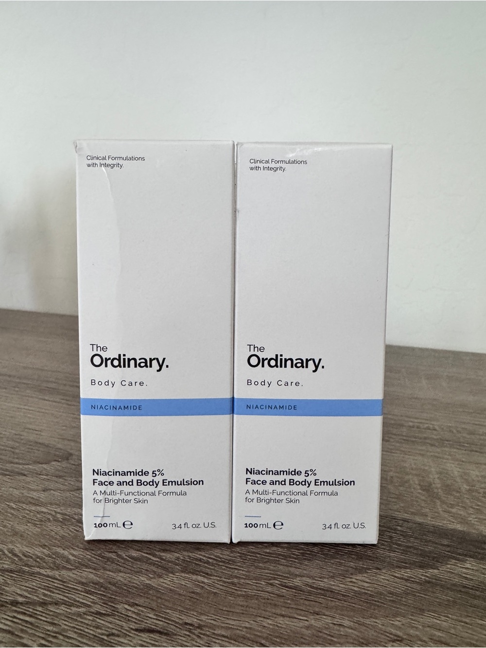 2Pc. The Ordinary Body Care Niacinamide 5% Face And Body Emulsion 100ml